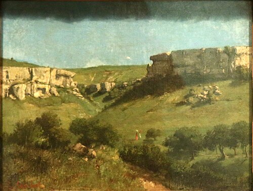 Landscape near Ornans, 1855, Gustave Courbet