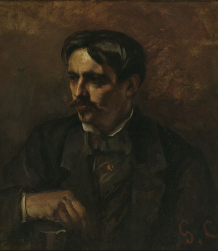 Portrait of the painter Alfred Stevens, 1850, Gustave Courbet