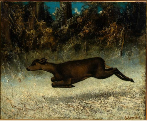 Biche courant, 1866, Gustave Courbet