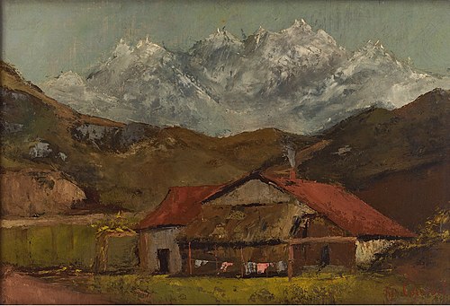 Un chalet dans la montagne, 1874, Gustave Courbet