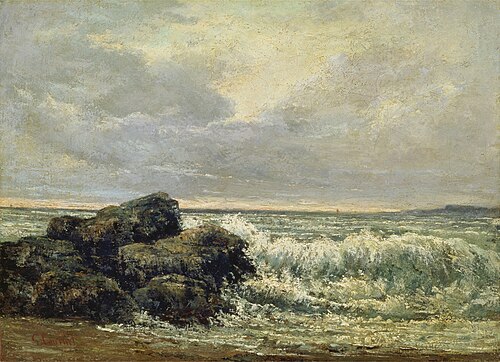 La vague, 1869, Gustave Courbet