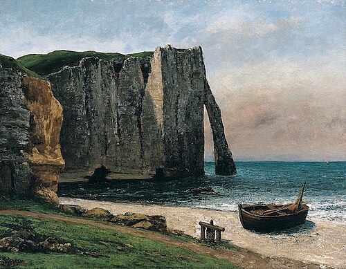 La falaise d'Étretat, 1869, Gustave Courbet