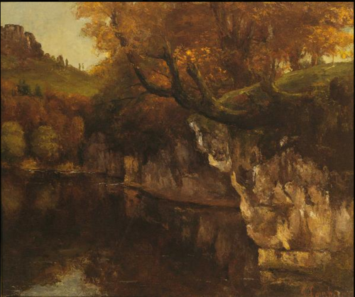 La Loue à la Scey-en-Varais, 1865, Gustave Courbet