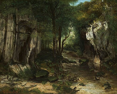 Le ruisseau du Puits noir, 1855, Gustave Courbet