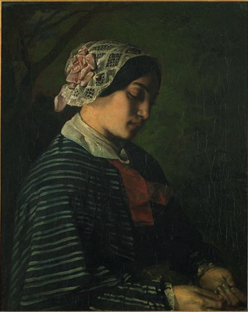 Portrait présumé d'une jeune fille d'Ornans, 1842, Gustave Courbet