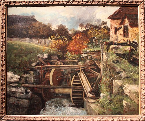 Une papeterie à Ornans, 1865, Gustave Courbet