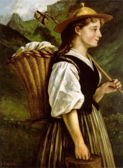 La Vigneronne de Montreux, 1874, Gustave Courbet