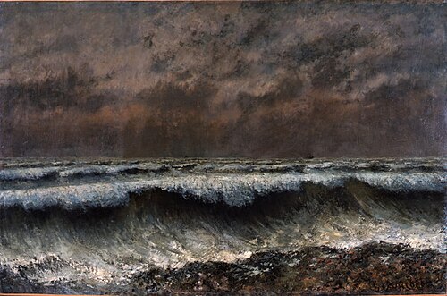 La vague, 1870, Gustave Courbet