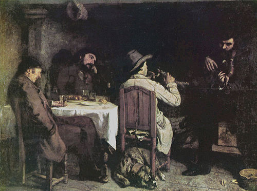Une après-dinée à Ornans, 1848, Gustave Courbet