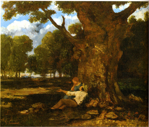 Les Amoureux dans la campagne, 1873, Gustave Courbet