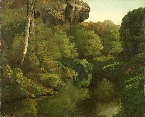 View of the Forest of Fontainebleau, 1855, Gustave Courbet