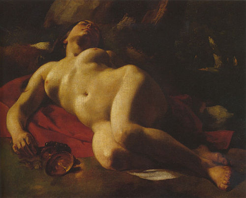La Bacchante, 1844, Gustave Courbet