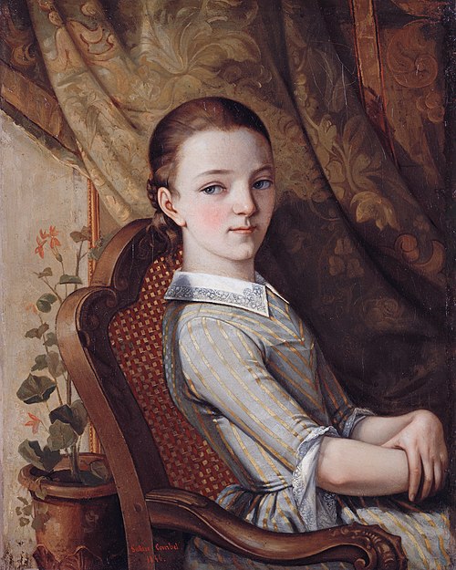 Portrait de Juliette Courbet, 1844, Gustave Courbet
