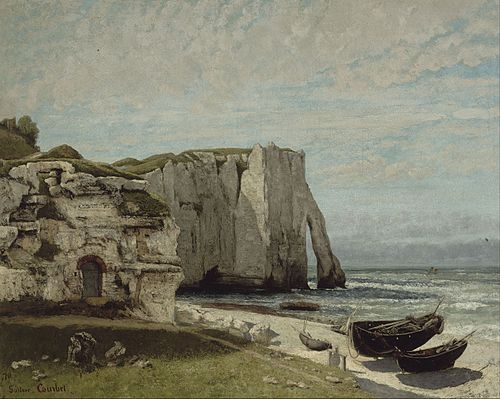 La Falaise d'Étretat après l'orage, 1870, Gustave Courbet