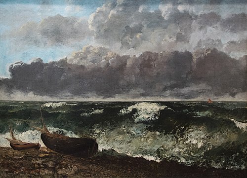 La Mer orageuse, 1870, Gustave Courbet