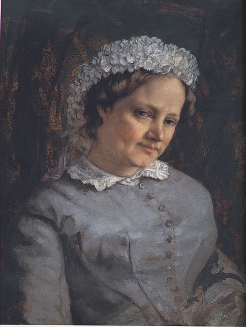 Portrait of Madame Proudhon, 1865, Gustave Courbet