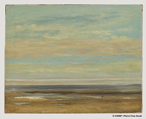Mer calme à Palavas, 1857, Gustave Courbet