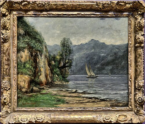 Paysage au lac, 1869, Gustave Courbet