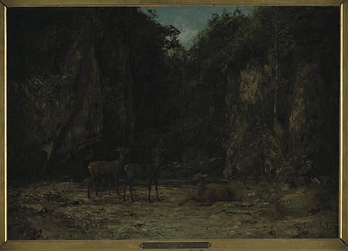 Deer shed at dusk, 1850, Gustave Courbet
