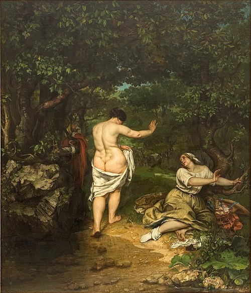 Les Baigneuses, 1853, Gustave Courbet