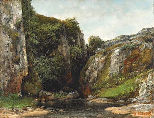 Source of a Mountain Stream, 1876, Gustave Courbet