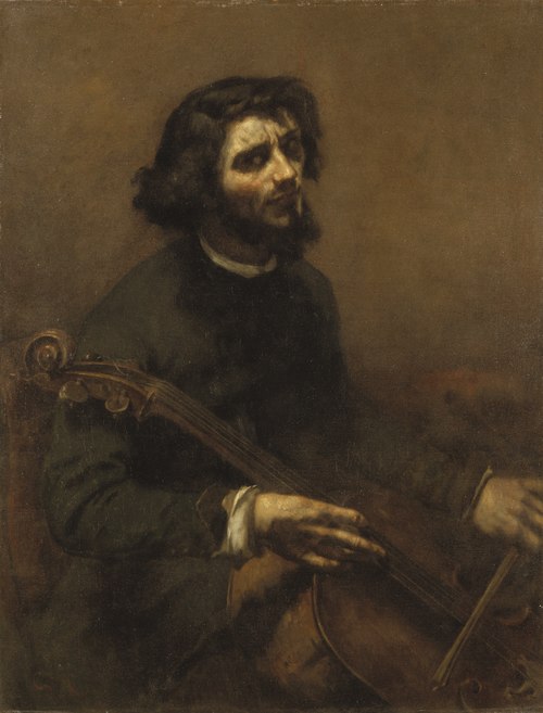 Le violoncelliste, 1847, Gustave Courbet