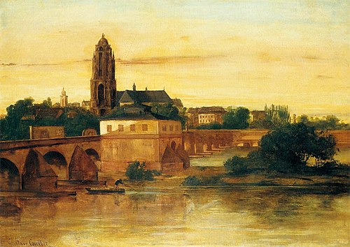 Vue de Francfort-sur-le-Main, 1858, Gustave Courbet