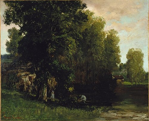 Au bord de l'étang, 1867, Gustave Courbet