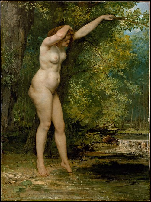 La Jeune Baigneuse, 1866, Gustave Courbet
