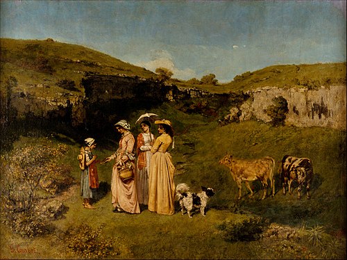 Les Demoiselles de village, 1851, Gustave Courbet