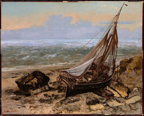Le Bateau de pêche, 1865, Gustave Courbet