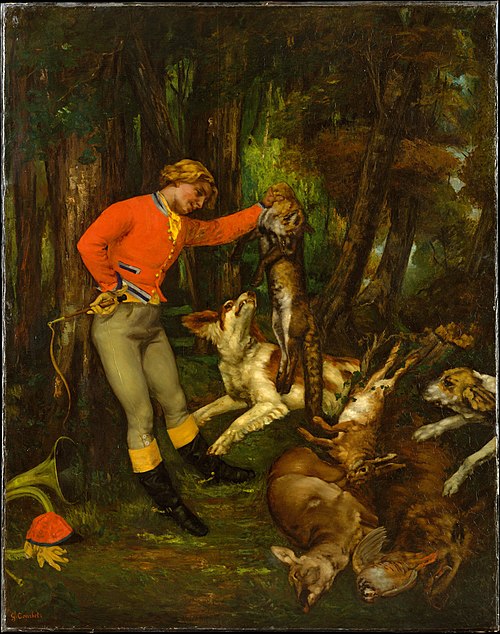 Après la chasse, 1859, Gustave Courbet
