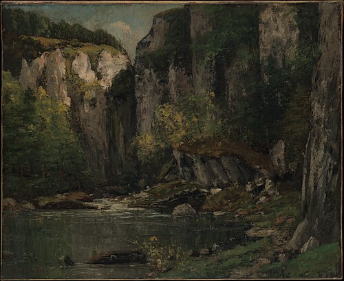 River and Rocks, 1873, Gustave Courbet