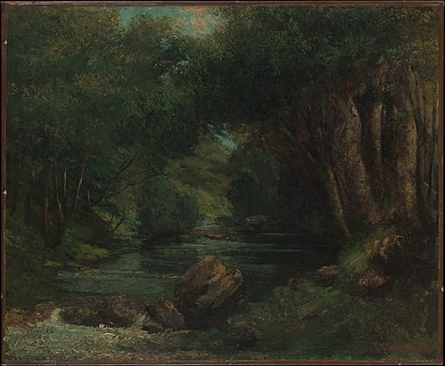 A Brook in the Forest, 1858, Gustave Courbet