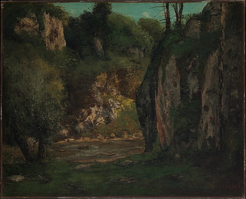 The Hidden Brook, 1873, Gustave Courbet