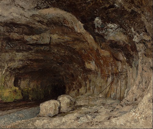 Grotte Sarrazine près de Nans-sous-Sainte-Anne, 1864, Gustave Courbet