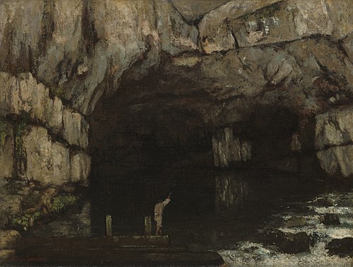 La Grotte de la Loue, 1864, Gustave Courbet