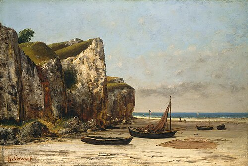 Plage de Normandie, 1872, Gustave Courbet