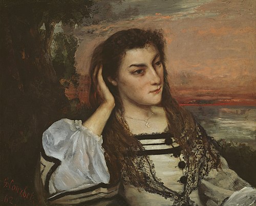 Portrait de Gabrielle Borreau, 1862, Gustave Courbet