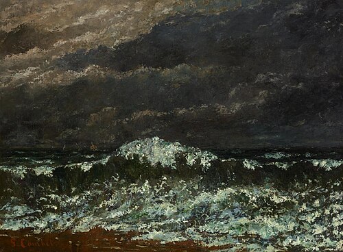 The wave, 1872, Gustave Courbet