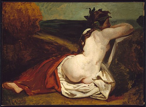 Reclining Nude, 1840, Gustave Courbet