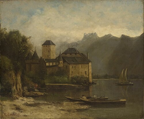 Château Chillon, 1874, Gustave Courbet