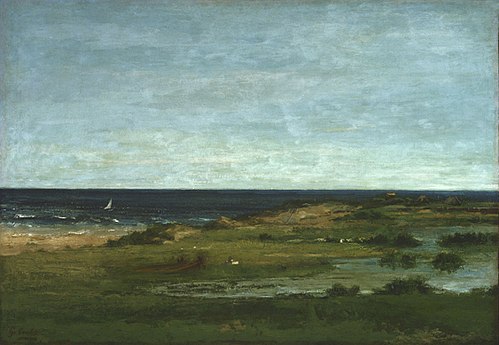 Scène de la côte, 1854, Gustave Courbet