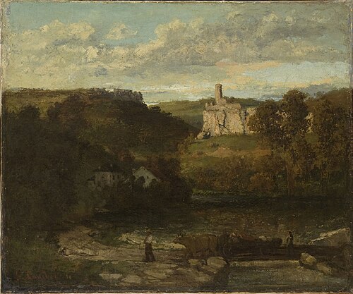 Landscape at Ornans, 1868, Gustave Courbet