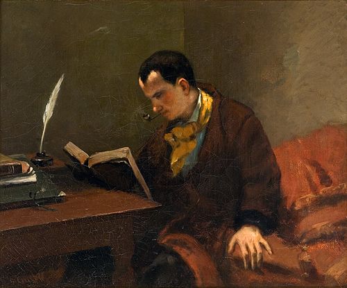 Portrait de Charles Baudelaire, 1848, Gustave Courbet