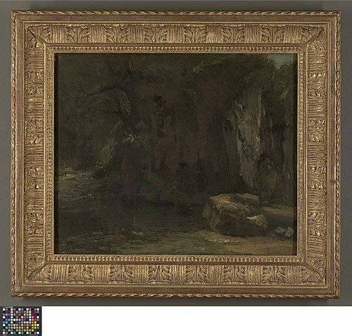 Les rochers de la Loue, 1872, Gustave Courbet