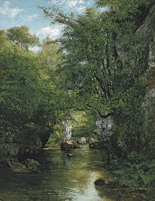 The Water Stream, La Brème, 1866, Gustave Courbet