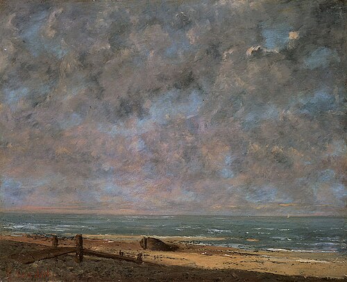 La Mer, à Étretat, 1872, Gustave Courbet