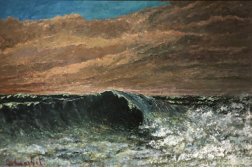 Beach at Dieppe, 1870, Gustave Courbet