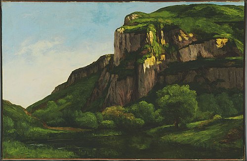 Rocks at Mouthier, 1855, Gustave Courbet